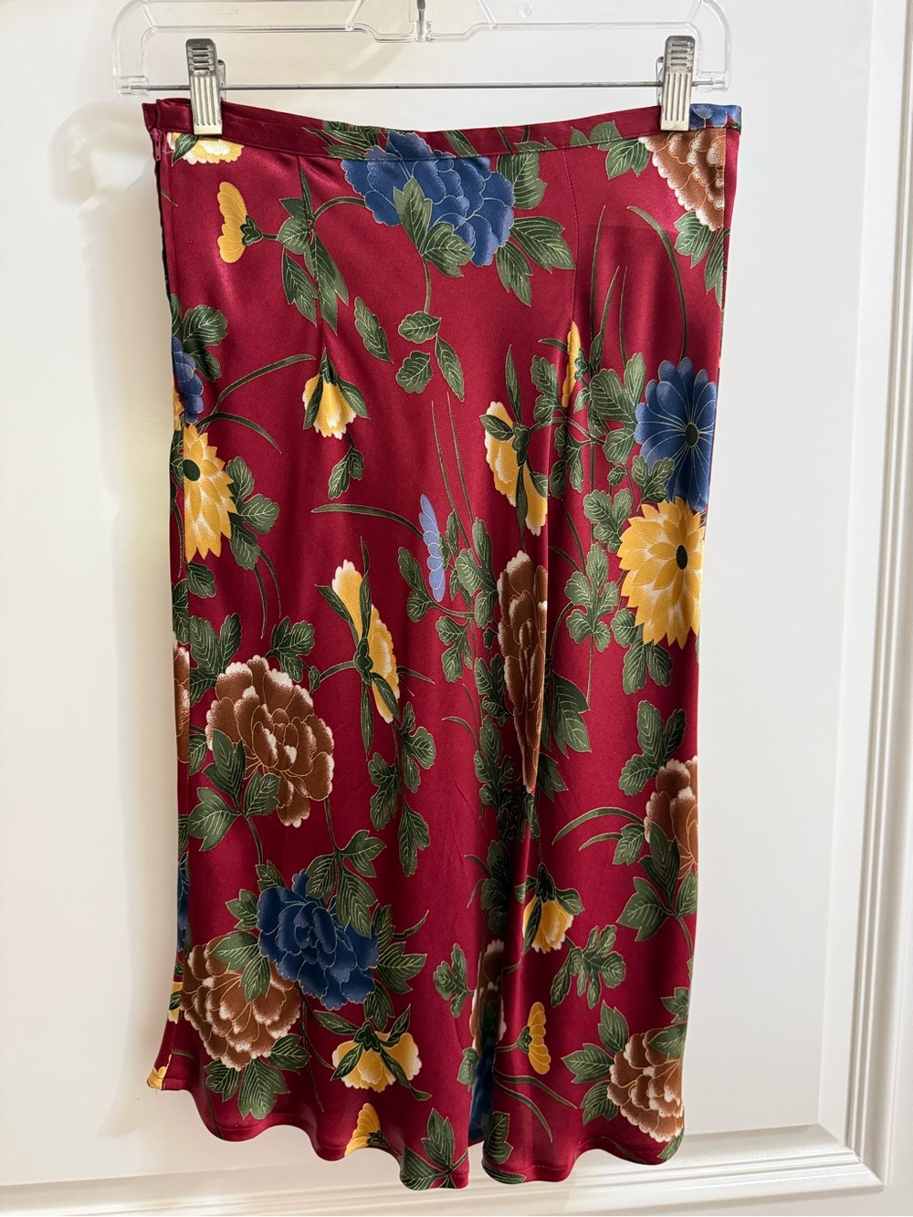 Vintage 90s United Colors of Benetton 100% Viscose Floral Skirt - Italy 42